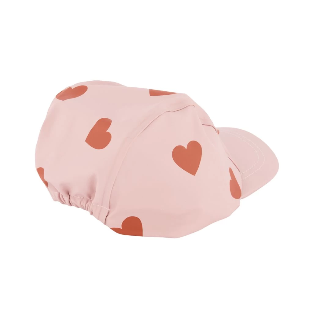 Riga Heart Printed Recycled Rain Cap Woody Rose 2 Riga Heart Printed Recycled Rain Cap Woody Rose - Image 2