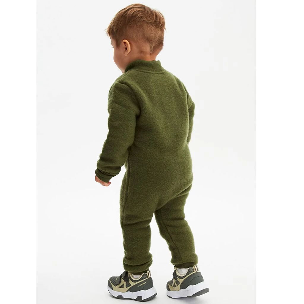 Wool Fleece Suit Moss Green 4 Wool Fleece Suit Moss Green - Image 4