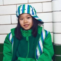 Stripe Baseball Cap Grass Green/Klein Blue -Kuling 1024x1024 3467