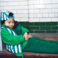 Stripe Baseball Cap Grass Green/Klein Blue -Kuling 1024x1024 3469