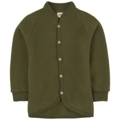 Wool Fleece Jacket Moss Green