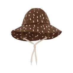 Vasa Recycled Dotted Rain Hat Brown