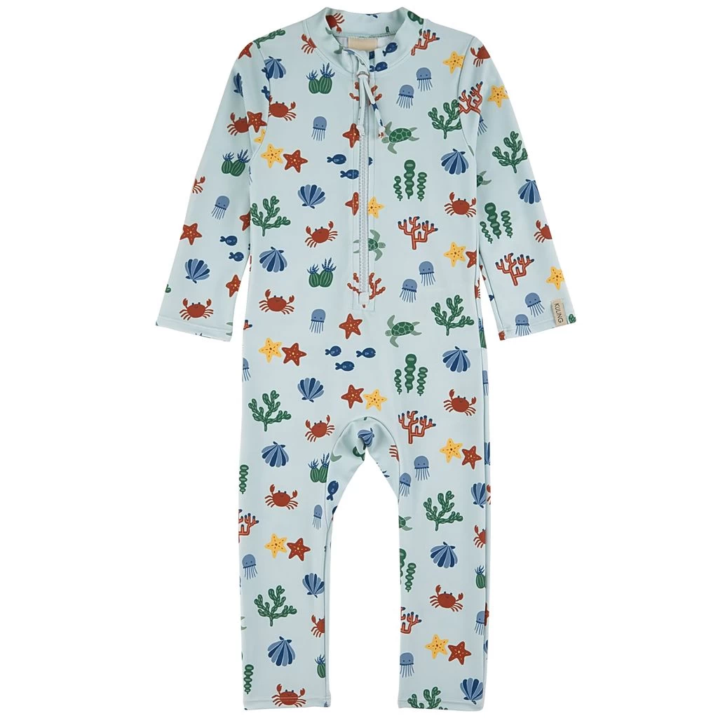 Seychelles Printed One-piece Rashguard Swimsuit Sea Life 1 Seychelles Printed One-piece Rashguard Swimsuit Sea Life