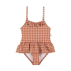 Biarritz Gingham Swimsuit Rust
