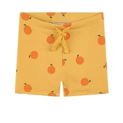 Vaxholm Printed Swim Trunks With Oranges Yellow