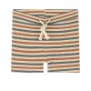 Vaxholm Striped Swim Trunks Cream