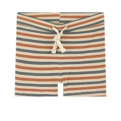 Vaxholm Striped Swim Trunks Cream