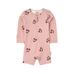 Paros One-piece Rashguard Swimsuit Pink Cherry