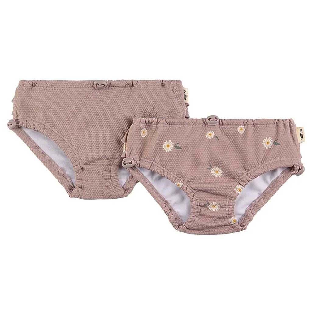 2-Pack Kos Swim Diapers Lilac Daisy 1 2-Pack Kos Swim Diapers Lilac Daisy