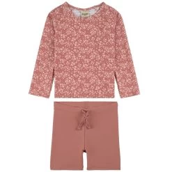 Rhodes Printed Rashguard Set Desert Pink Flower