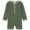 Paros One-piece Rashguard Swimsuit Moss Green