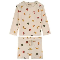 Rhodes Printed Rashguard Set With Fruit Cream