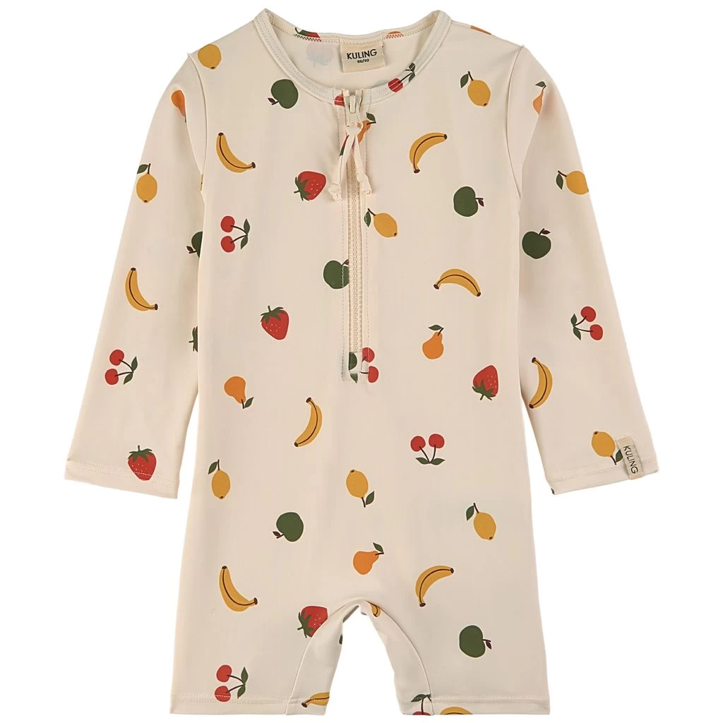 Paros Printed One-piece Rashguard Swimsuit With Fruit Fruit 1 Paros Printed One-piece Rashguard Swimsuit With Fruit Fruit