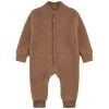 Fleece Onesie In Wool Walnut