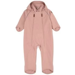 Livigno Recycled Wind Fleece Coverall Woody Rose