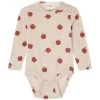 Brisbane Printed Wool Baby Body Foggy White Apple