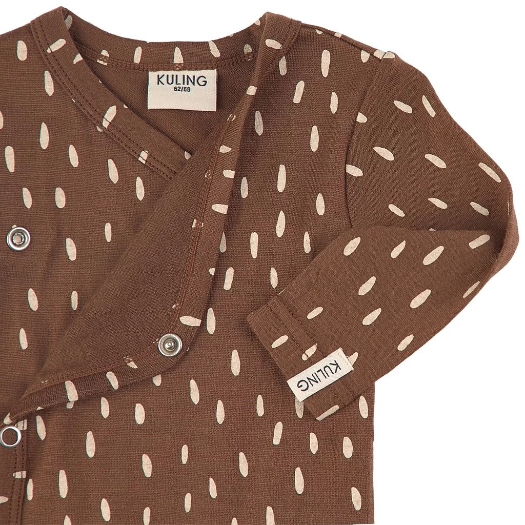 Dotted Wrap Body Brown 2 Dotted Wrap Body Brown - Image 2