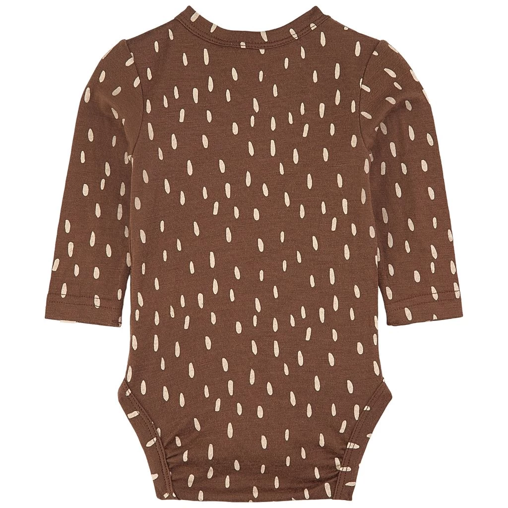 Dotted Wrap Body Brown 3 Dotted Wrap Body Brown - Image 3