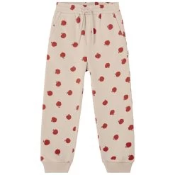 GOTS Volos Printed Sweatpants With Apples Sand