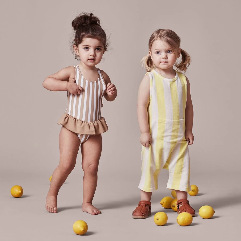 Kuling X Kenza Swimsuit Tan Stripe 3 Kuling X Kenza Swimsuit Tan Stripe - Image 3