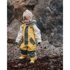 Edinburgh Color-blocked Recycled Rain Coverall Harvest Yellow/Light Green -Kuling 1024x1024 650