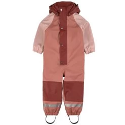 Edinburgh Recycled Lined Rain Coverall Burnt Pink/Burgundy