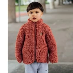 Dayton Teddy Fleece Jacket Burnt Pink -Kuling 1024x1024 67