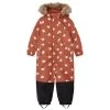 Chamonix Heart Printed Snowsuit Ginger