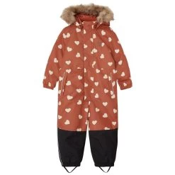Chamonix Heart Printed Snowsuit Ginger