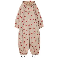Milano Printed Shell Coverall With Apples Sand