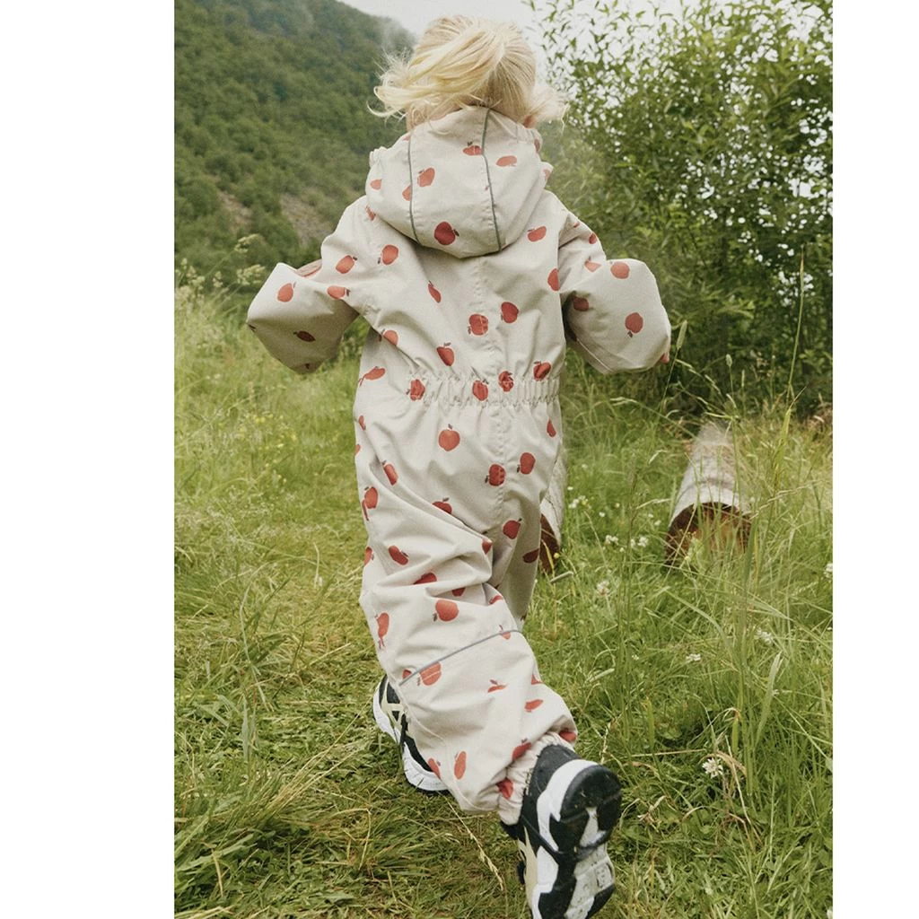 Milano Printed Shell Coverall With Apples Sand 7 Milano Printed Shell Coverall With Apples Sand - Image 7