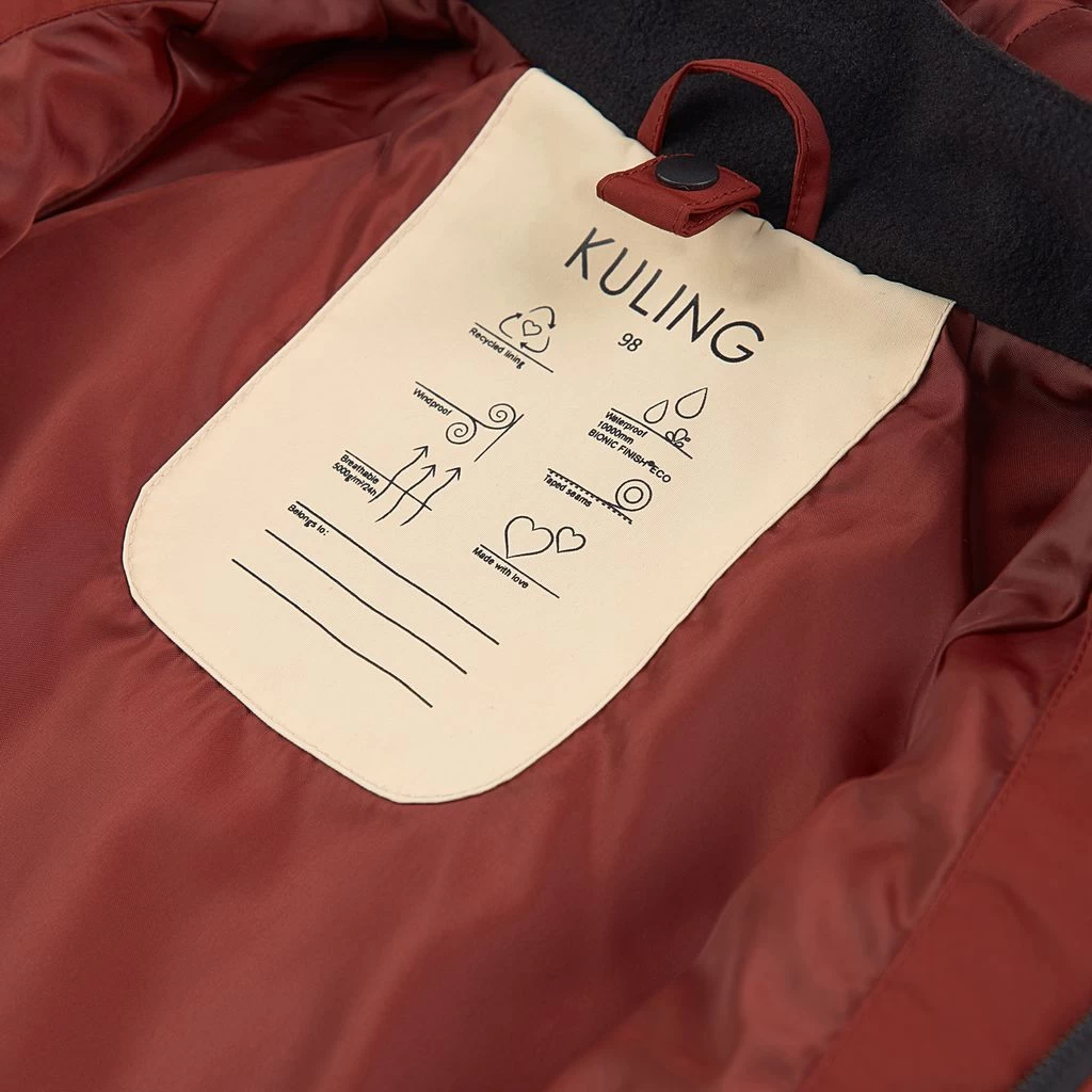 Boden 3-in-1 Shell Jacket Burgundy/Lilac Flower 6 Boden 3-in-1 Shell Jacket Burgundy/Lilac Flower - Image 6