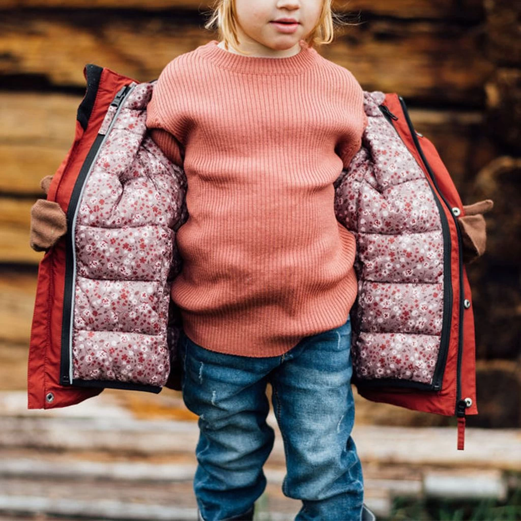 Boden 3-in-1 Shell Jacket Burgundy/Lilac Flower 11 Boden 3-in-1 Shell Jacket Burgundy/Lilac Flower - Image 11