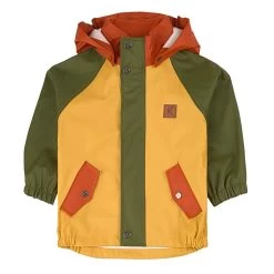 Edinburgh Recycled Rain Jacket Yellow/Rust/Moss