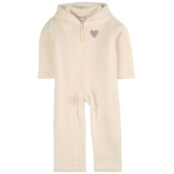 Limited EditionHeart Pile Fleece Coverall Sand