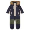 Abisko Color-blocked Snowsuit Navy/Dark Green