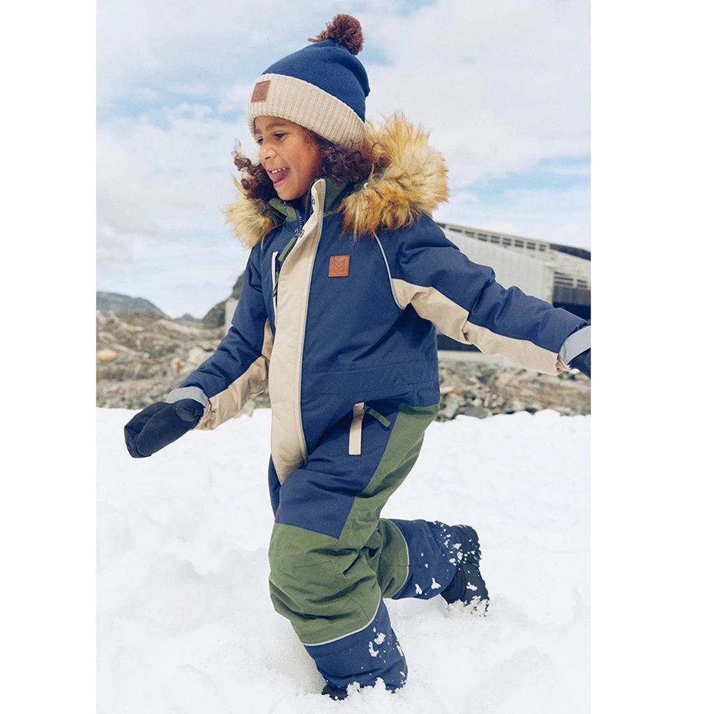 Abisko Color-blocked Snowsuit Navy/Dark Green 5 Abisko Color-blocked Snowsuit Navy/Dark Green - Image 5