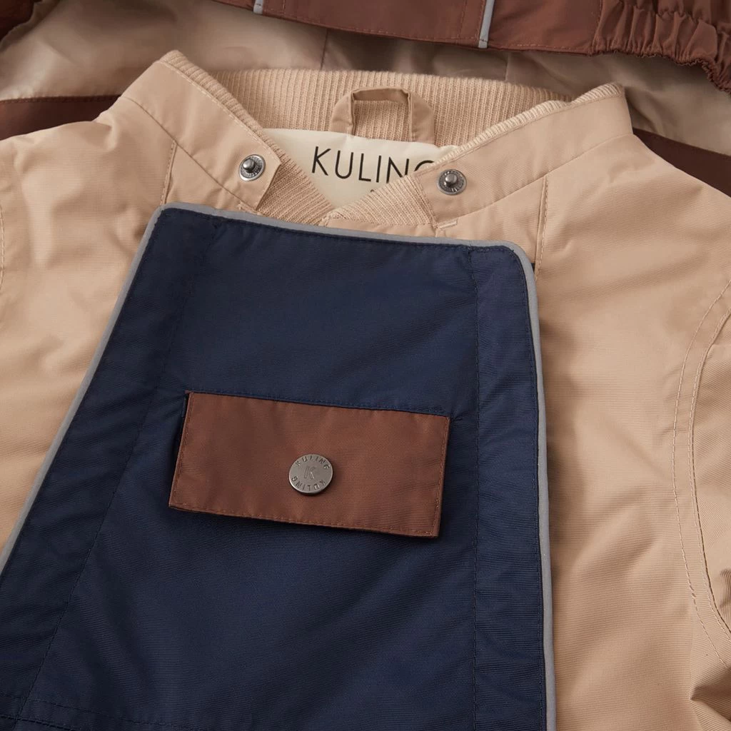 Milano Color-blocked Shell Coverall Navy/Dark Brown/Sand 3 Milano Color-blocked Shell Coverall Navy/Dark Brown/Sand - Image 3